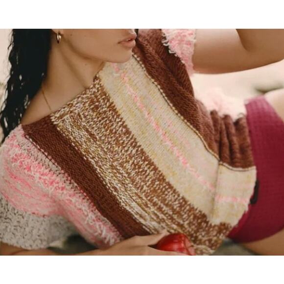Anthropologie Sweaters - by ANTHROPOLOGIE Textured Poncho BOHO Sweater Top Size Small
